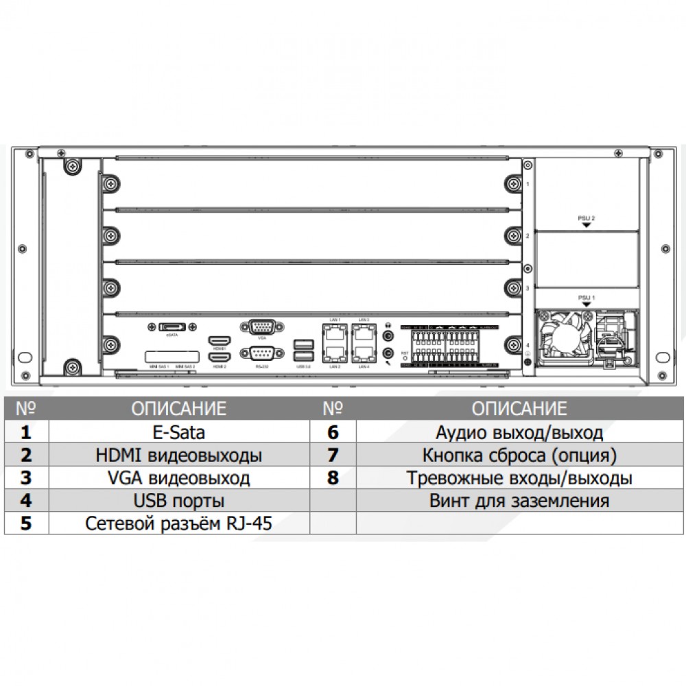 TC-R324160 Spec:E/B/N/C/V2.0 (проект) IP-видеорегистратор