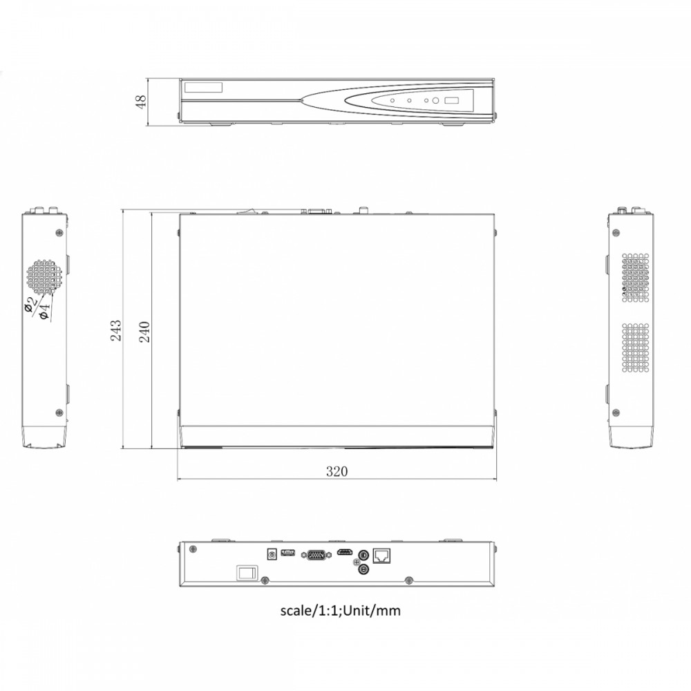 DS-N316(С) 16-ти канальный IP-регистратор