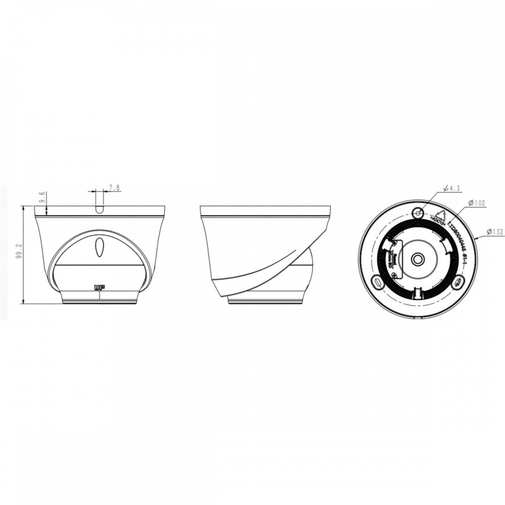TC-C32SN Spec:I3/A/E/Y/M/2.8-12mm IP камера купольная 2Mп