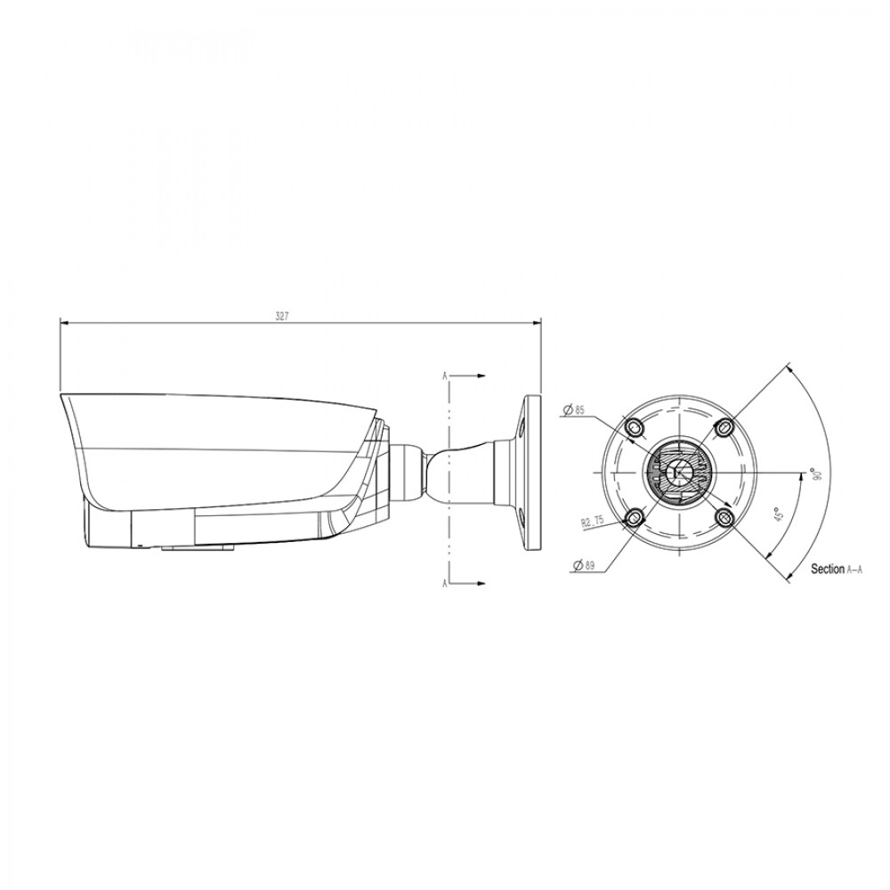 TC-C34LP Spec:I5/E/T/4mm (проект) IP камера уличная тепловизионная 4МП