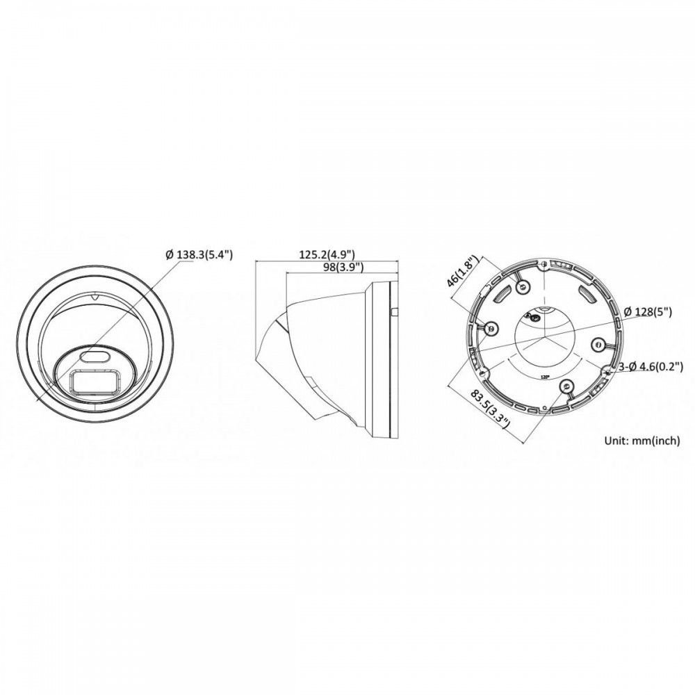 DS-2CD2347G1-L (4 мм) Купольная IP-камера видеонаблюдения 4Мп