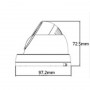 PVC-IP2S-D1F3.6 Купольная IP-камера 2Мп