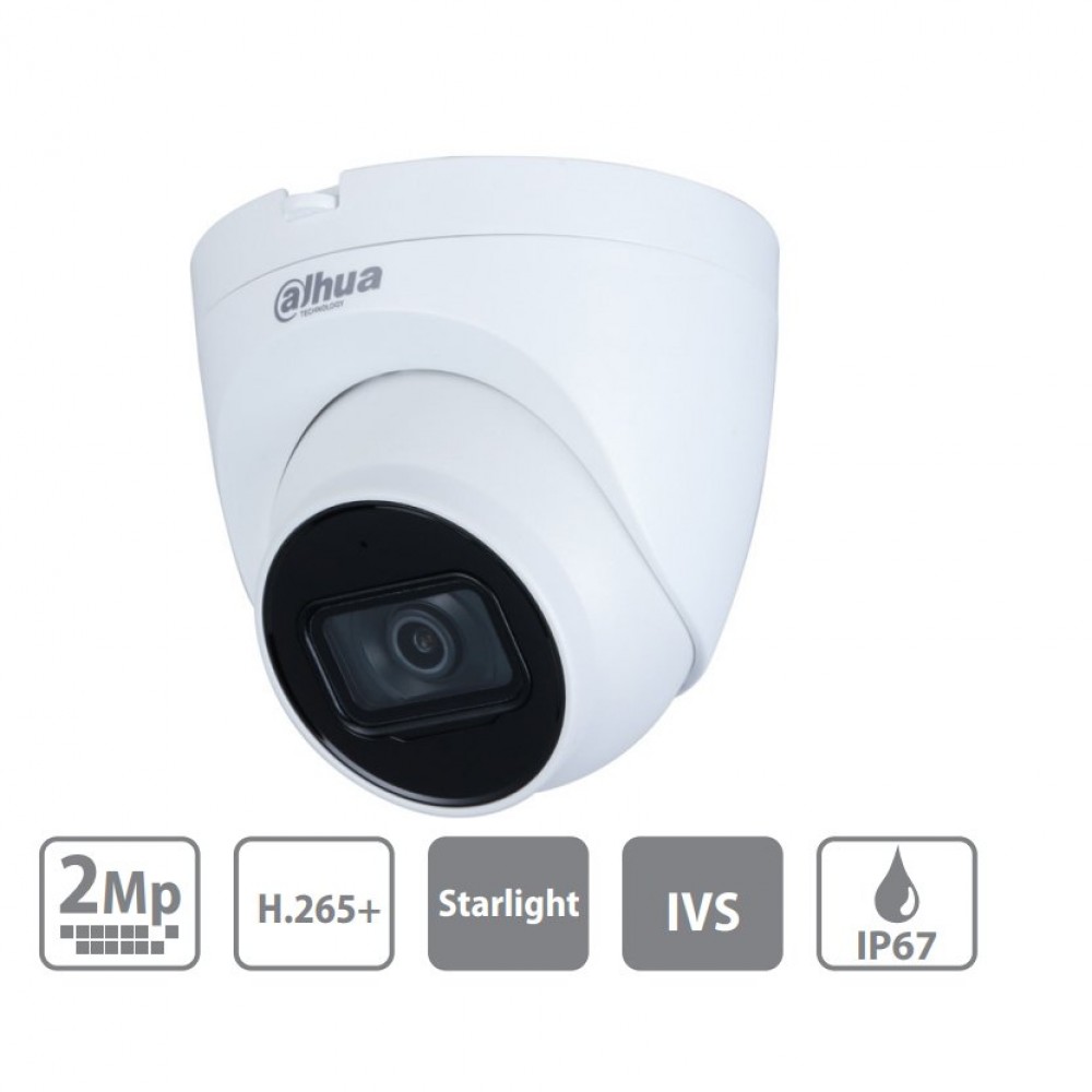 DH-IPC-HDW2230TP-AS-0280B Камера видеонаблюдения IP уличная купольная 2Мп
