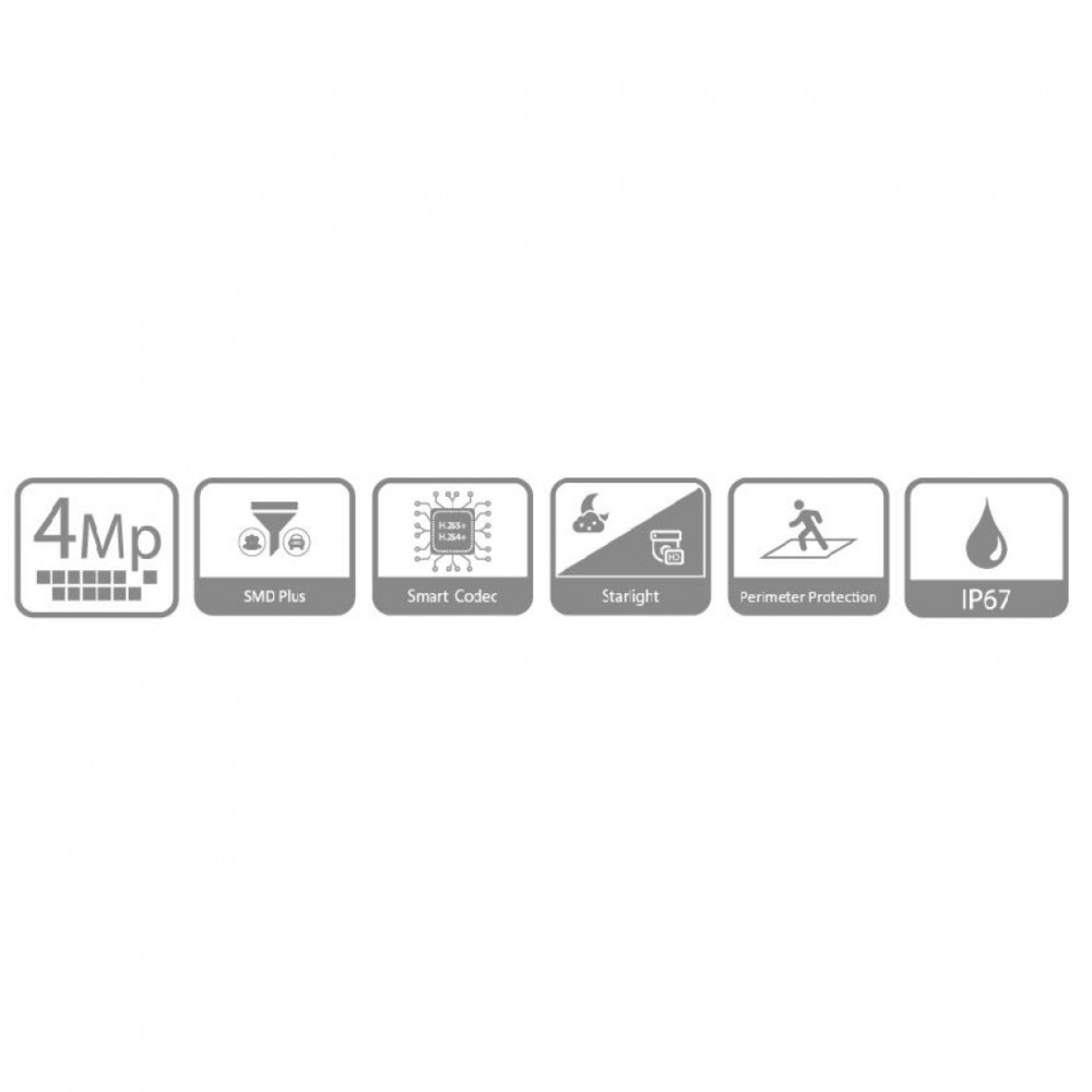 DH-IPC-HDW3441TMP-AS-0280B Камера видеонаблюдения IP уличная купольная 4Мп