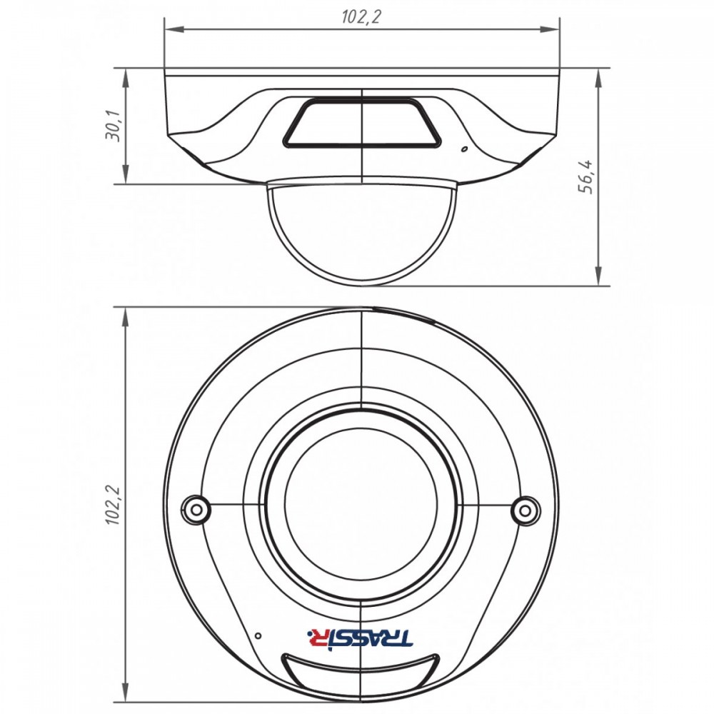 TR-D4121IR1 v6 2.8 Уличная 2Мп IP-камера с ИК-подсветкой.