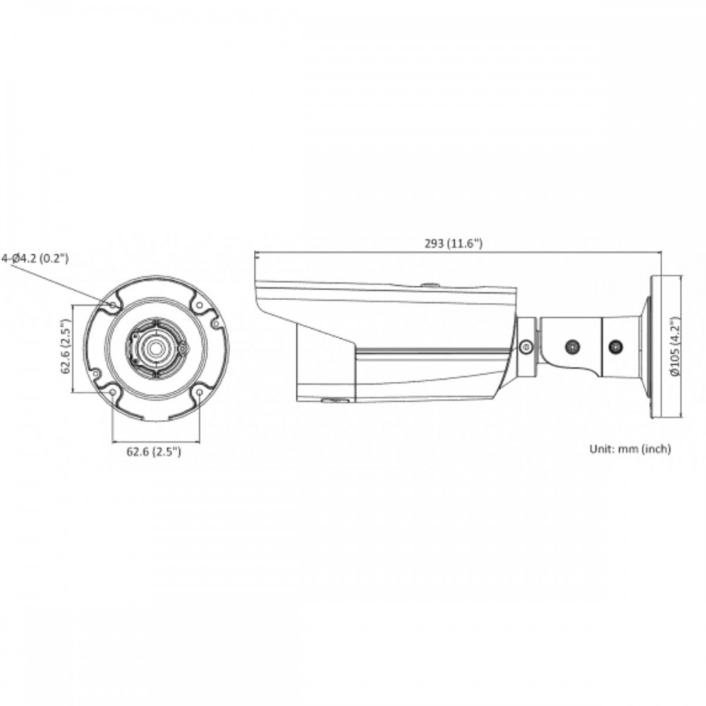 IPC-B522-G2/4I (2.8mm) IP-камера уличная цилиндрическая 2Мп