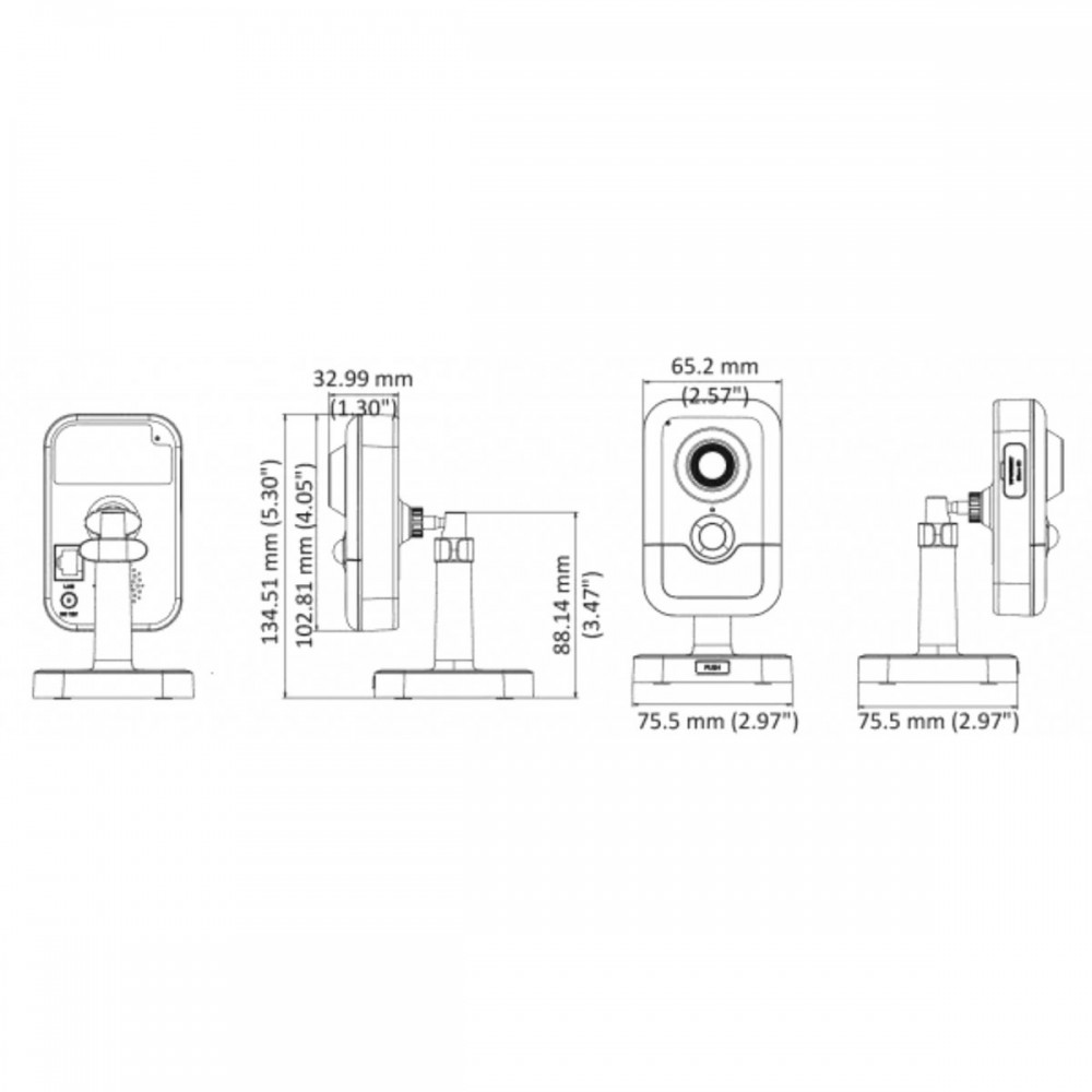 IPC-C042-G0/W (2.8mm) 4Мп компактная IP-камера с WiFi