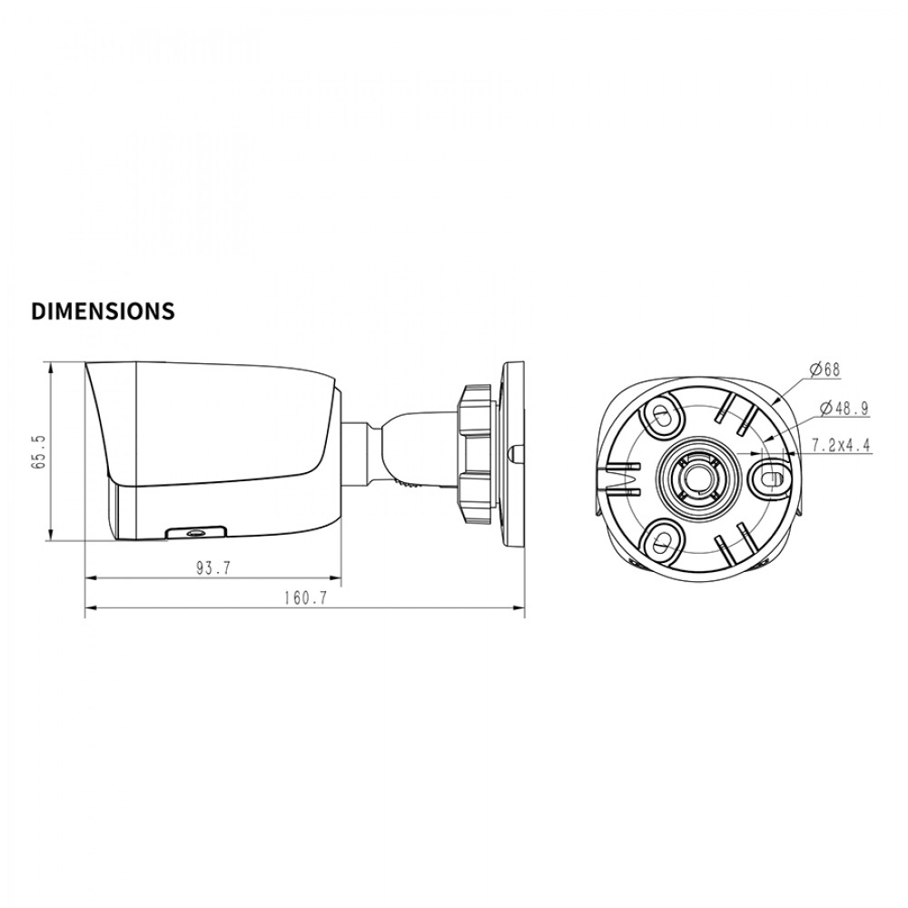TC-C34WS Spec:I5/E/Y/2.8mm/V4.0 (LITE) IP камера уличная 4Mп