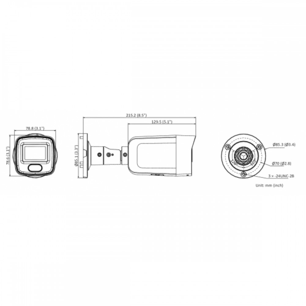 DS-2CD2047G2-LU(C) (6 мм) 4 Мп цилиндрическая IP-камера