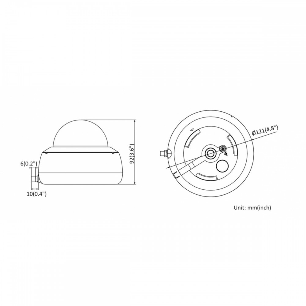 DS-I252W(C) (4 mm) 2Мп внутренняя купольная IP-камера