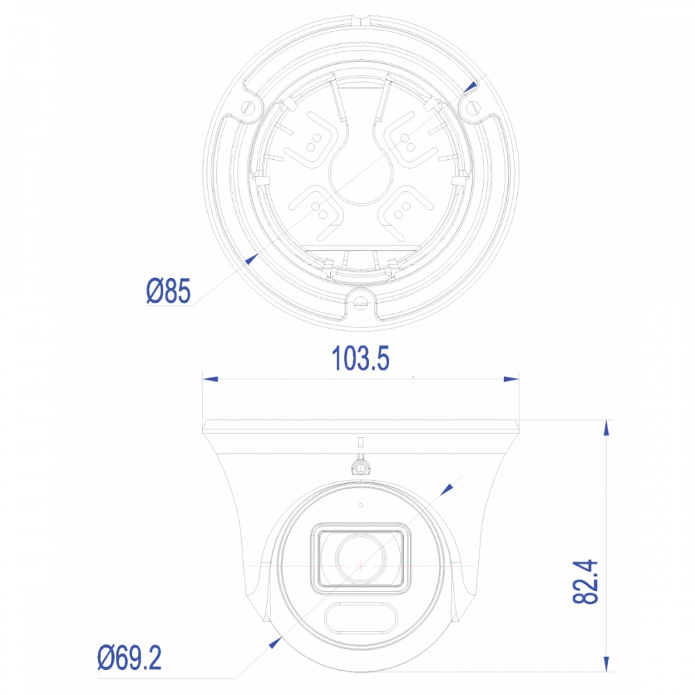 TR-D8181IR3 v2 2.8 Уличная 8Мп IP-камера с ИК-подсветкой