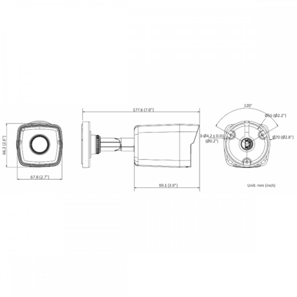 DS-I250M(B) (4 mm) 2Мп уличная цилиндрическая IP-камера