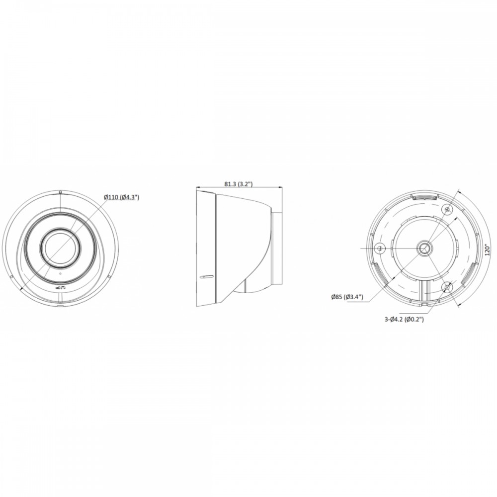 DS-I653M (2.8 mm) 6Мп уличная купольная IP-камера