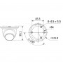 DH-IPC-HDW3441TMP-AS-0360B Уличная купольная IP-видеокамера с ИИ 4Мп