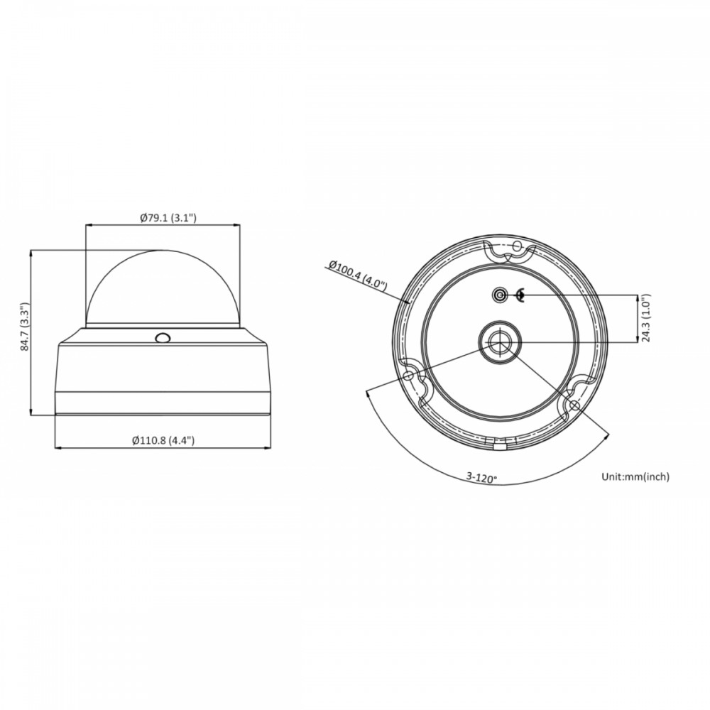 DS-2CD2143G2-IS (4 мм)4 Мп купольная IP-камера