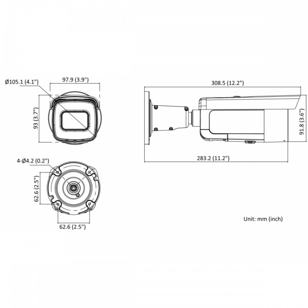 DS-2CD2683G2-IZS (2.8-12 мм) 8 Мп цилиндрическая IP-камера
