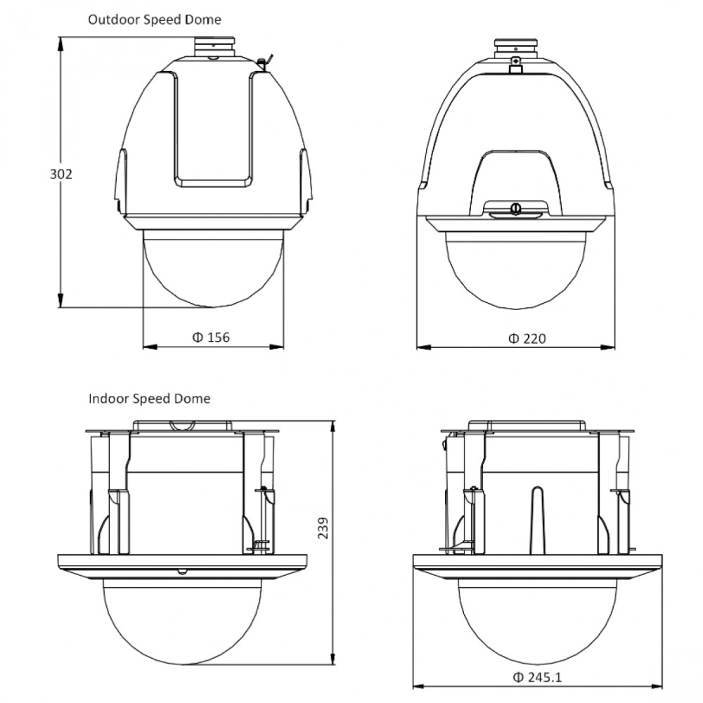 DS-2DF5225X-AEL(T3) (4.8-120 мм) 2 Мп уличная скоростная поворотная IP-камера