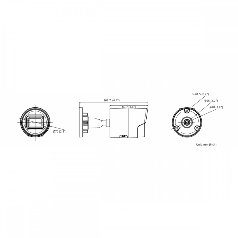 IPC-B082-G2/U (6mm) 8Мп уличная цилиндрическая IP-камера