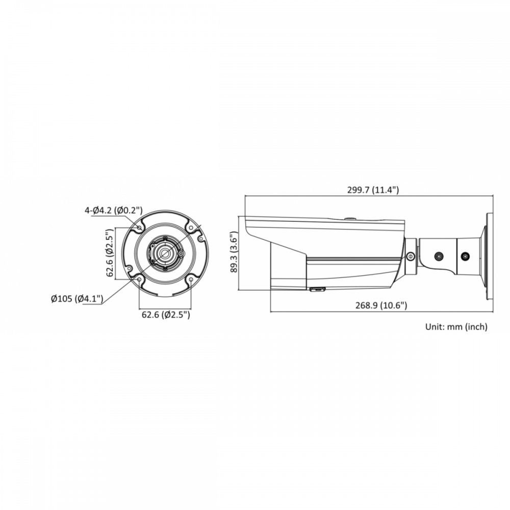 IPC-B582-G2/4I (2.8mm) 8Мп уличная цилиндрическая IP-камера