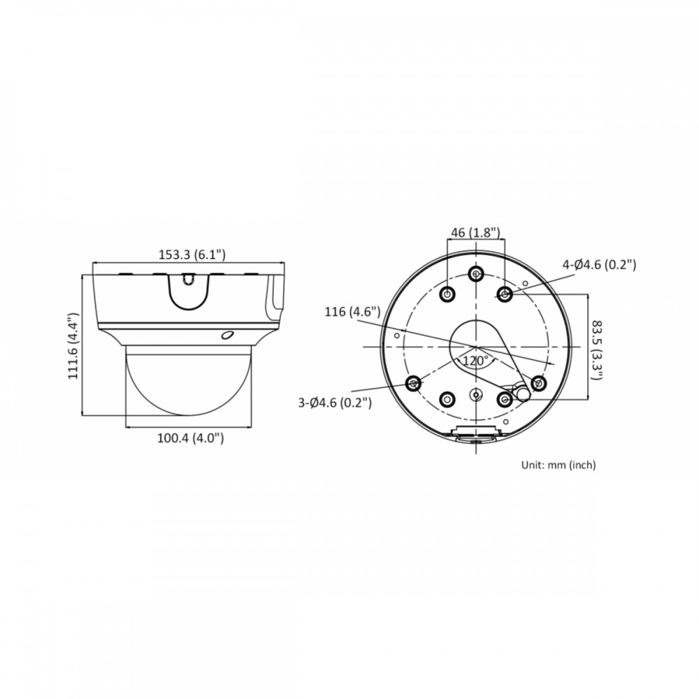 IPC-D682-G2/ZS 8Мп уличная купольная IP-камера