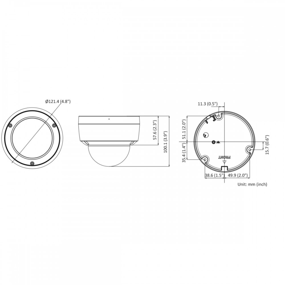 DS-2CD2147G2-SU(С)(2.8mm) 4Мп уличная купольная IP-камера