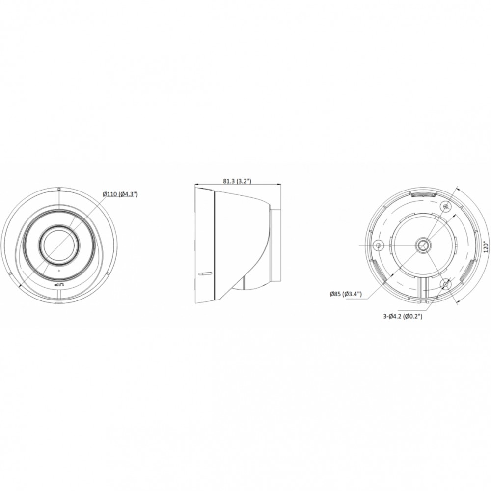 DS-I653M(B)(4mm) 6Мп уличная купольная IP-камера