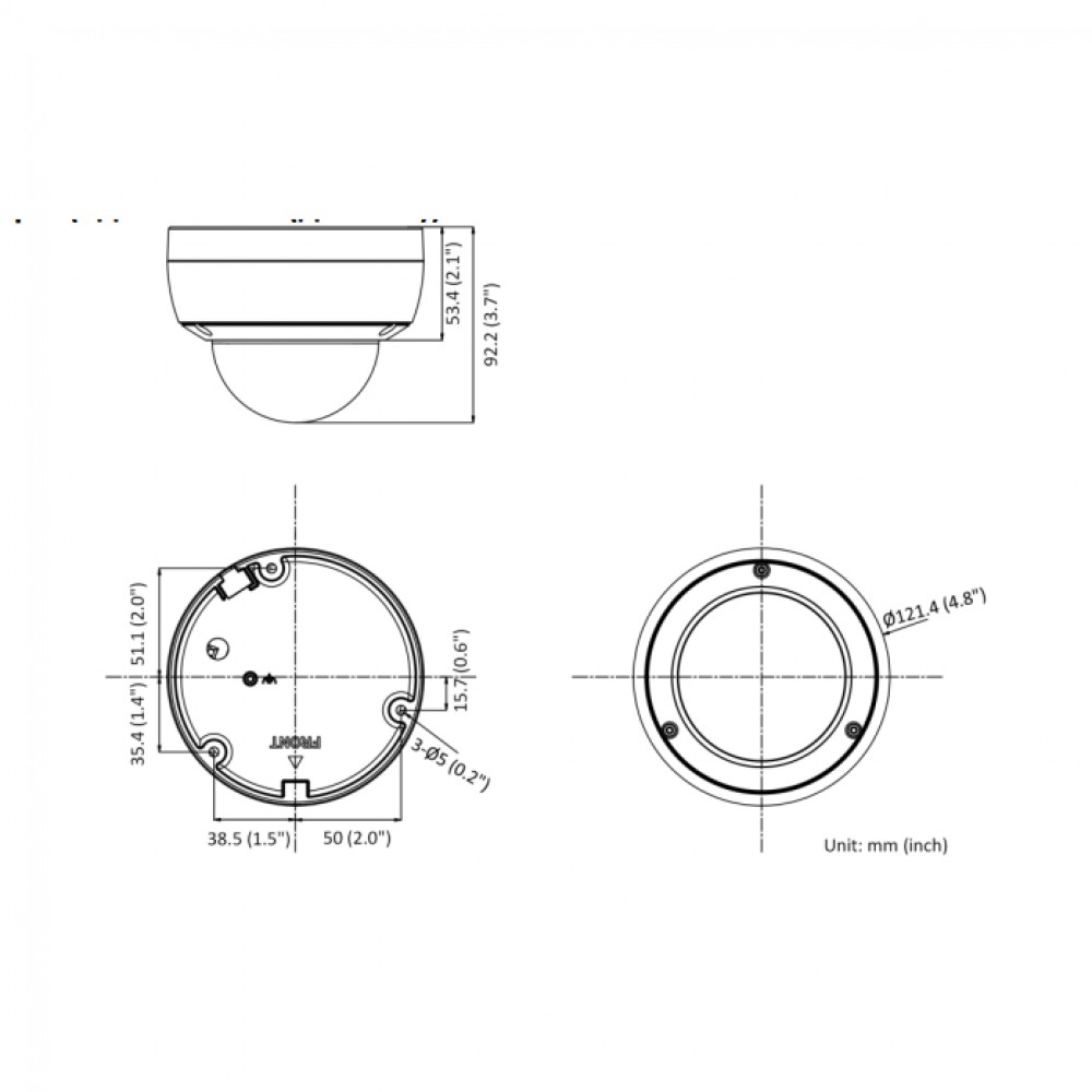 IPC-D082-G2/U(2.8mm) 8Мп уличная купольная мини IP-камера