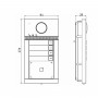 VDP-D4214W/Flush 2Мп IP вызывная панель на четырех абонентов