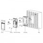 VDP-D4214W/Flush 2Мп IP вызывная панель на четырех абонентов