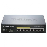 DGS-1008P Коммутатор с 8 портами 10/100/1000 (4 порта с PoE + 4 порта без поддержки