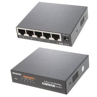 Beward ST-5HP4 Неуправляемый, 5 портов 10/100 Мбит/с (из них 4 с поддержкой High PoE), бюджет PoE до 60 Вт