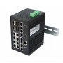 SW-81604/ILB Промышленный управляемый (L2+) PoE коммутатор Gigabit Ethernet на 20 портов.