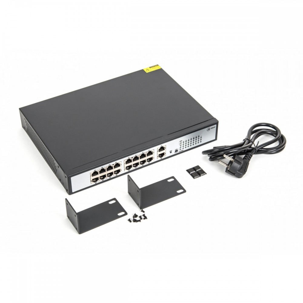 SKAT PoE-16E-2G Специализированный неуправляемый PoE коммутатор.
