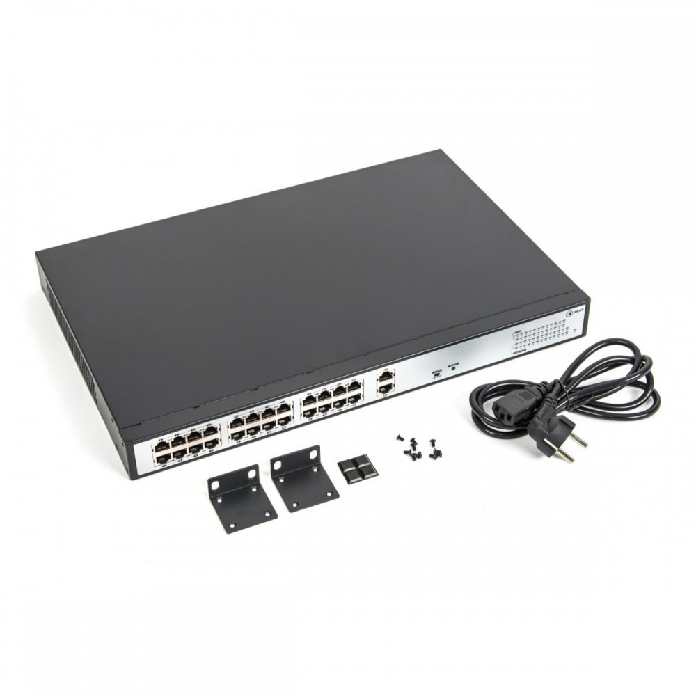 SKAT PoE-24E-2G Специализированный неуправляемый PoE коммутатор.
