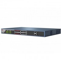 Hikvision DS-3E0318P-E(B) Коммутатор 16 PoE-портов