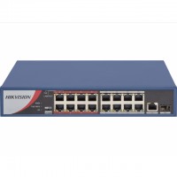 Hikvision DS-3E0318P-E/M(B) Коммутатор 16 PoE