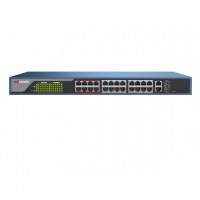 Hikvision DS-3E0326P-E/M(B) Коммутатор 24 PoE порта