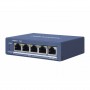 DS-3E0505P-E Коммутатор 4 гигабитных порта PoE