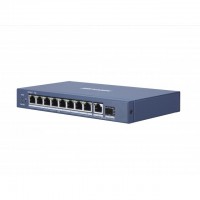 Hikvision DS-3E0510P-E Коммутатор 8 гигабитных портов PoE
