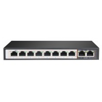 Polyvision PND-08P-2G 10-портовый интеллектуальный PoE-коммутатор