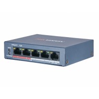 Hikvision DS-3E0105P-E/M(B) Коммутатор сетевой 4 порта POE