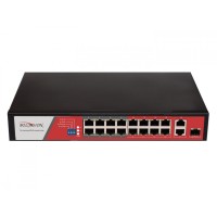 Polyvision PND-16P-2G1F 18-портовый неуправляемый PoE-коммутатор