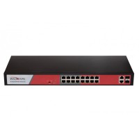 Polyvision PND-16P-2G2F/250 18-портовый неуправляемый PoE-коммутатор