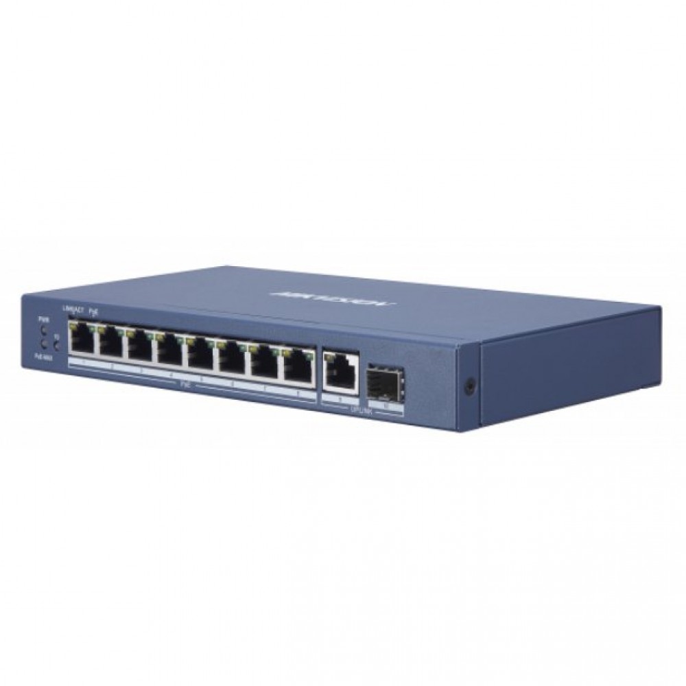 DS-3E0510P-E/M 8-портовый гигабитный неуправляемый PoE-коммутатор