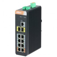 Dahua DH-PFS4210-8GT-DP Промышленный 10-портовый гигабитный коммутатор с 8-РОЕ портами, управляемый