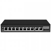 OSNOVO SW-21000/A(120W) Passive PoE коммутатор Fast Ethernet на 10 портов.