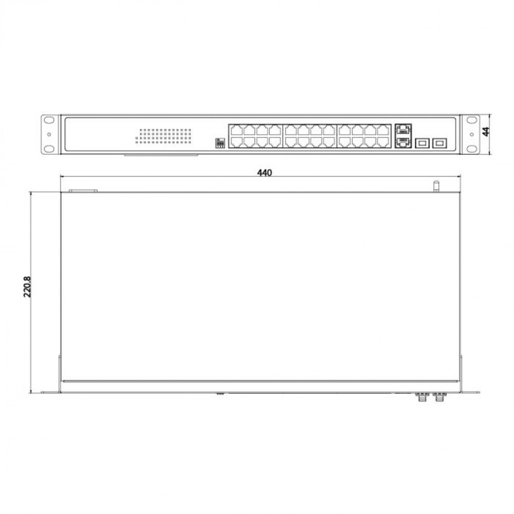 DS-3E0528HP-E Коммутатор  неуправляемый с 28 портами Gigabit.