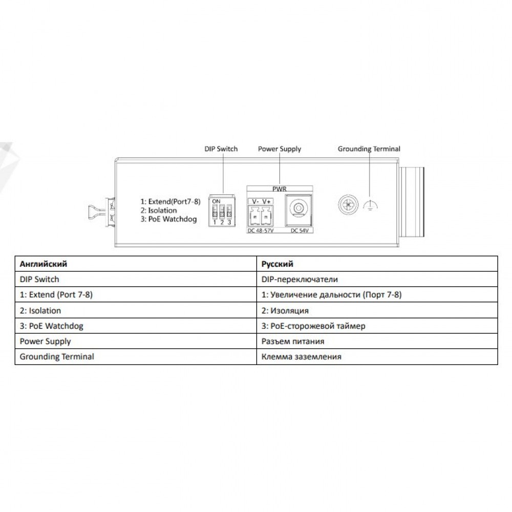 DS-3T0310HP-E/HS Коммутатор неуправляемый с 8 портами Gigabit