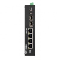 Hikvision DS-3T0506HP-E/HS Коммутатор неуправляемый с 4 портами Gigabit.