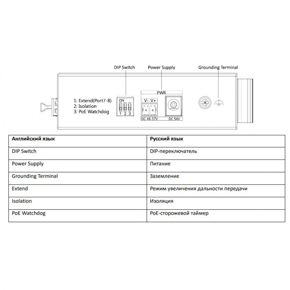 DS-3T0510HP-E/HS Коммутатор неуправляемый  с 8 портами Gigabit